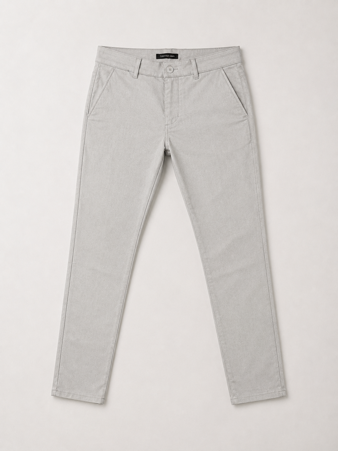 Calça Ck Chino Slim — Cinza Claro — foto 2