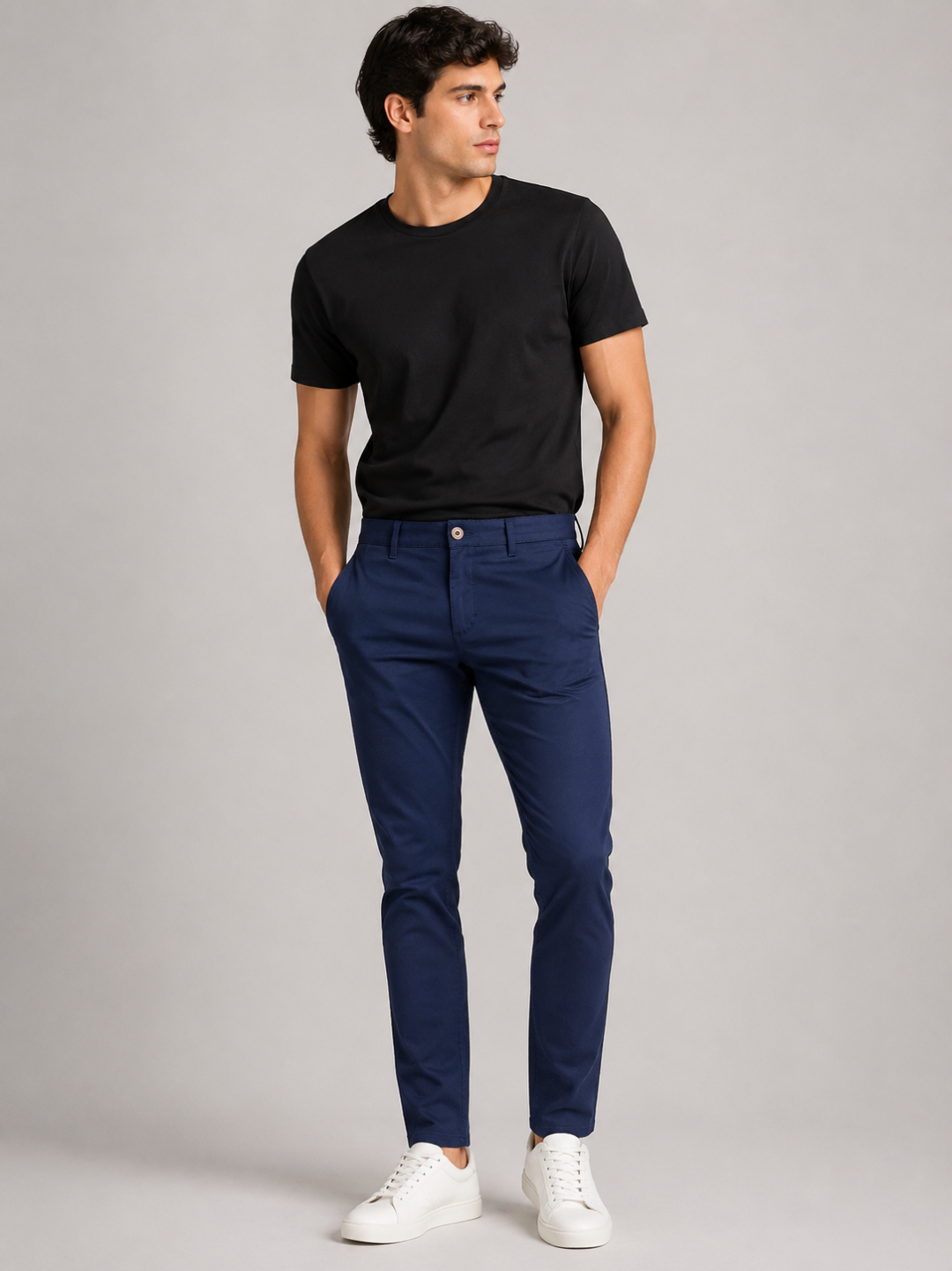 Calça Ck Chino Slim — Marinho