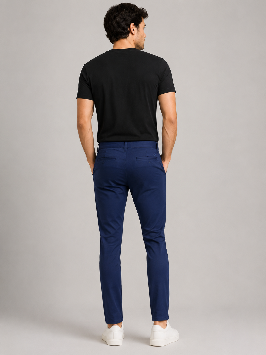 Calça Ck Chino Slim — Marinho — foto 3