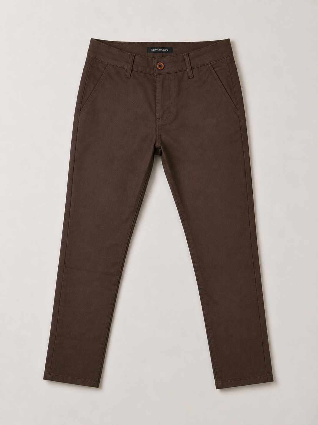 Calça Ck Chino Slim —  Marrom — foto 2