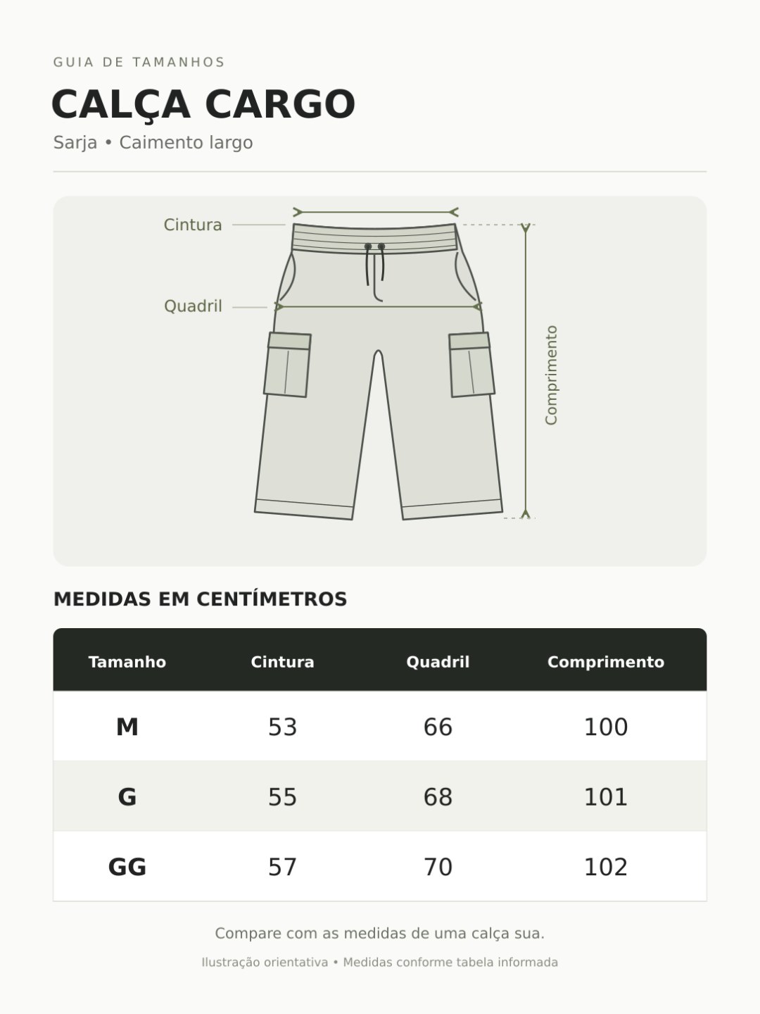 Calça de Sarja Cargo — foto 9