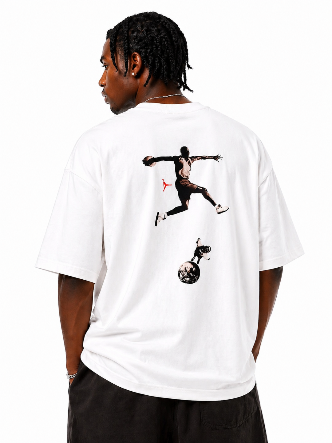 Camisa oversized M.jordan branca  — foto 2