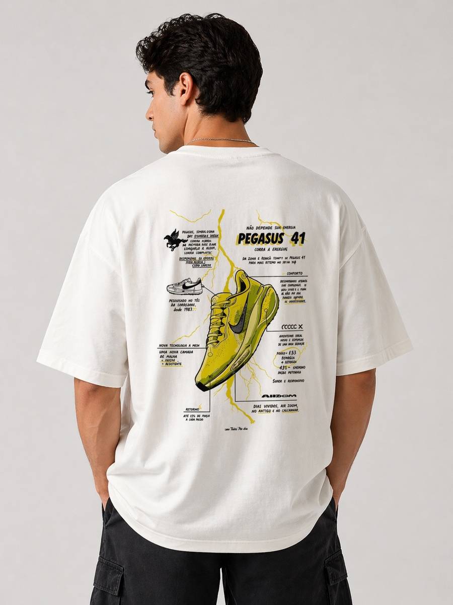 Camisa Oversized Nike Pegasus off white  — foto 2