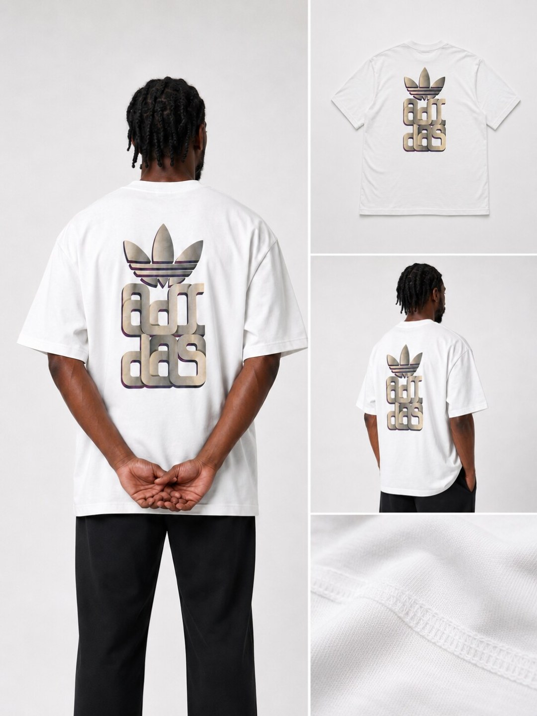 Camiseta Adidas Heritage - Branca — foto 5