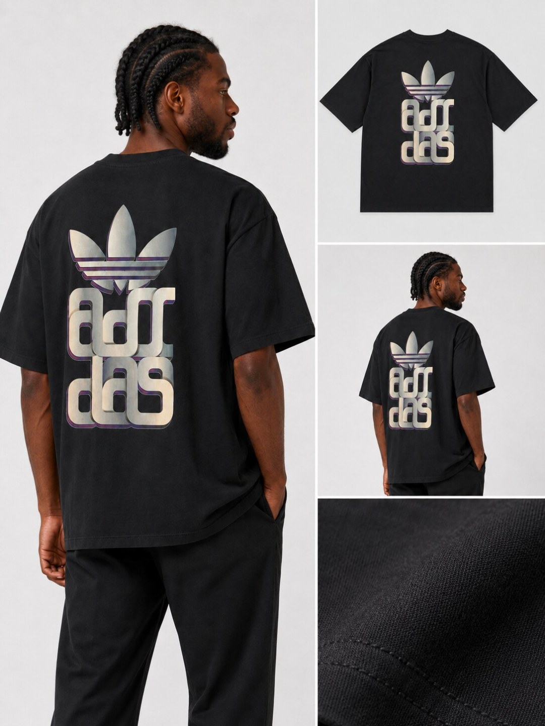 Camiseta Adidas Heritage - Preta  — foto 5