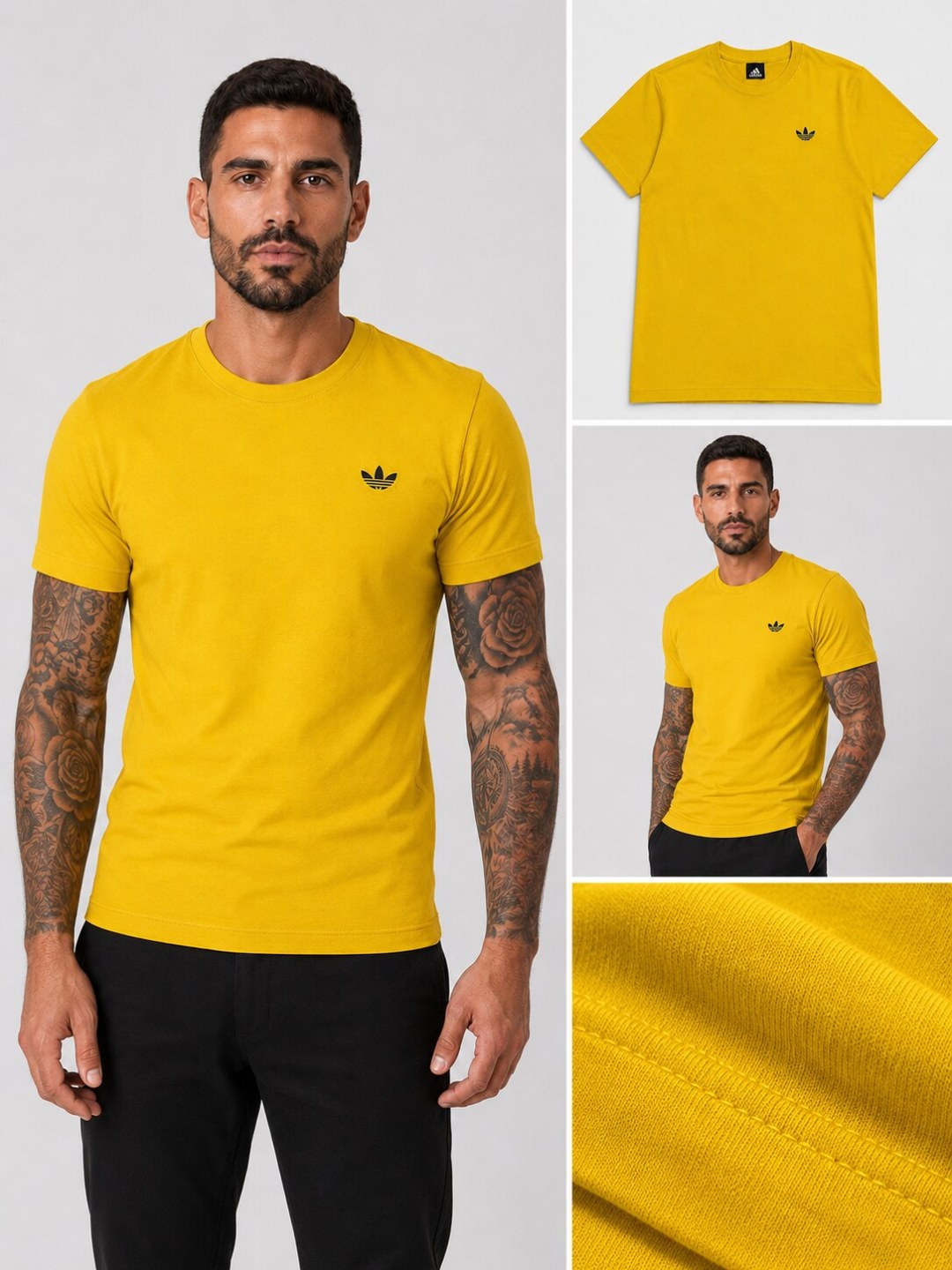 Camiseta Adidas Trefoil - Amarela  — foto 3