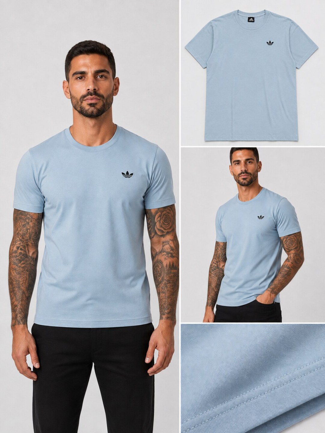 Camiseta Adidas Trefoil - Caribe  — foto 3