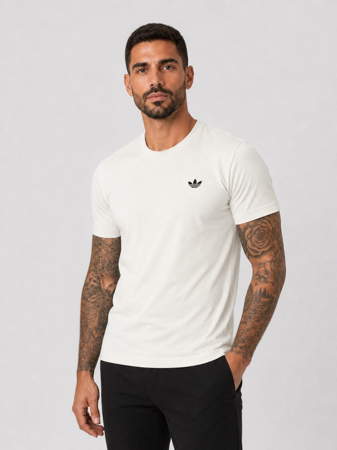 Camiseta Adidas Trefoil - Off White  — foto 2