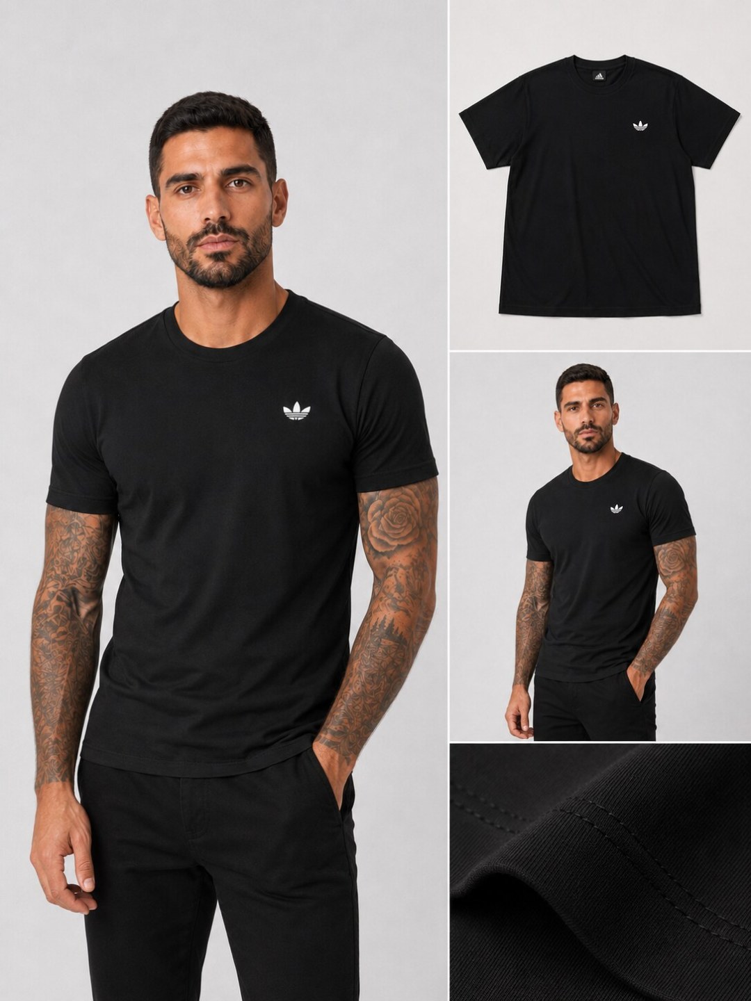 Camiseta Adidas Trefoil - Preta  — foto 3