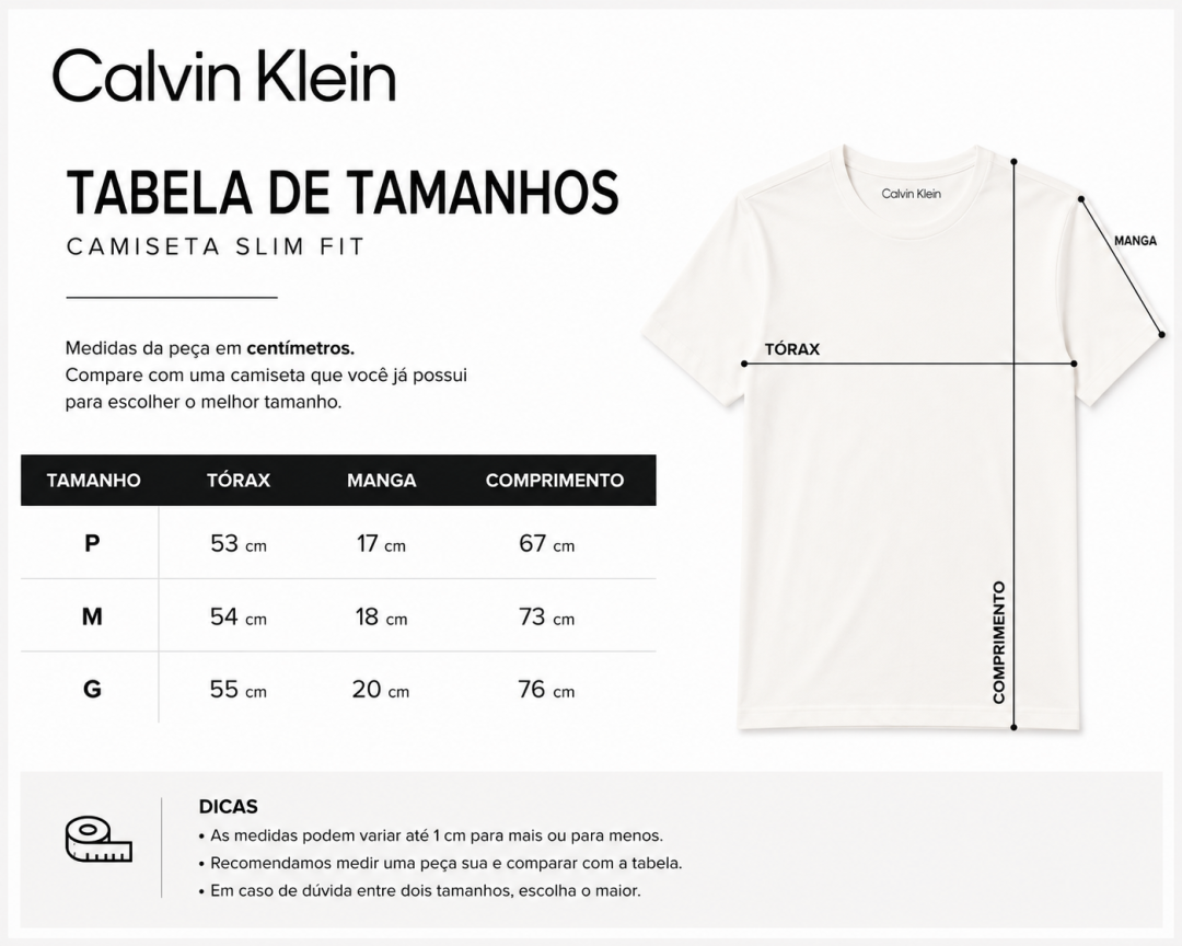 Camiseta Calvin Klein Essential Slim Fit – Preta  — foto 4