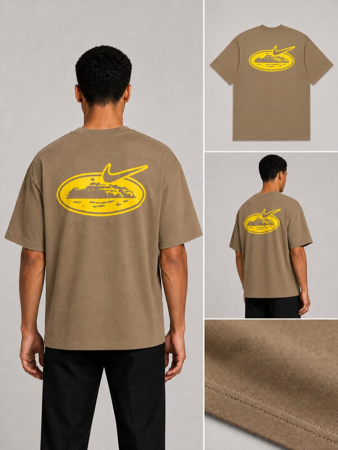 Camiseta Corteiz Island - Bege — foto 5