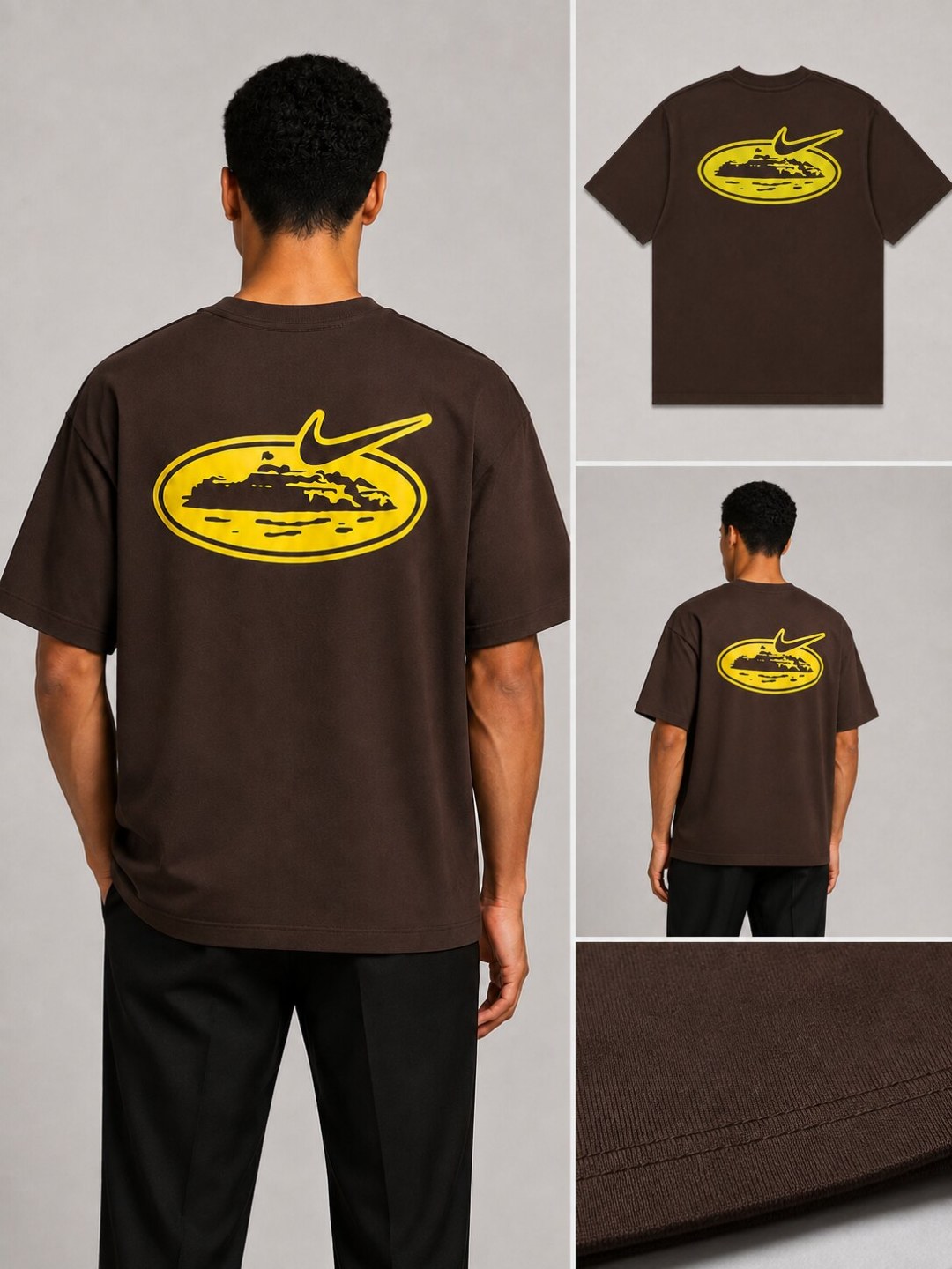 Camiseta Corteiz Island - Marrom — foto 5