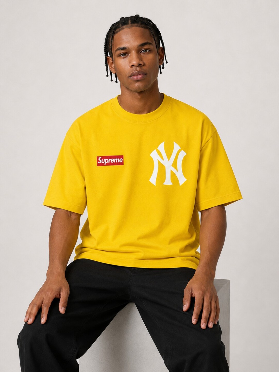 Camiseta New Era NY Street - Amarelo  — foto 2