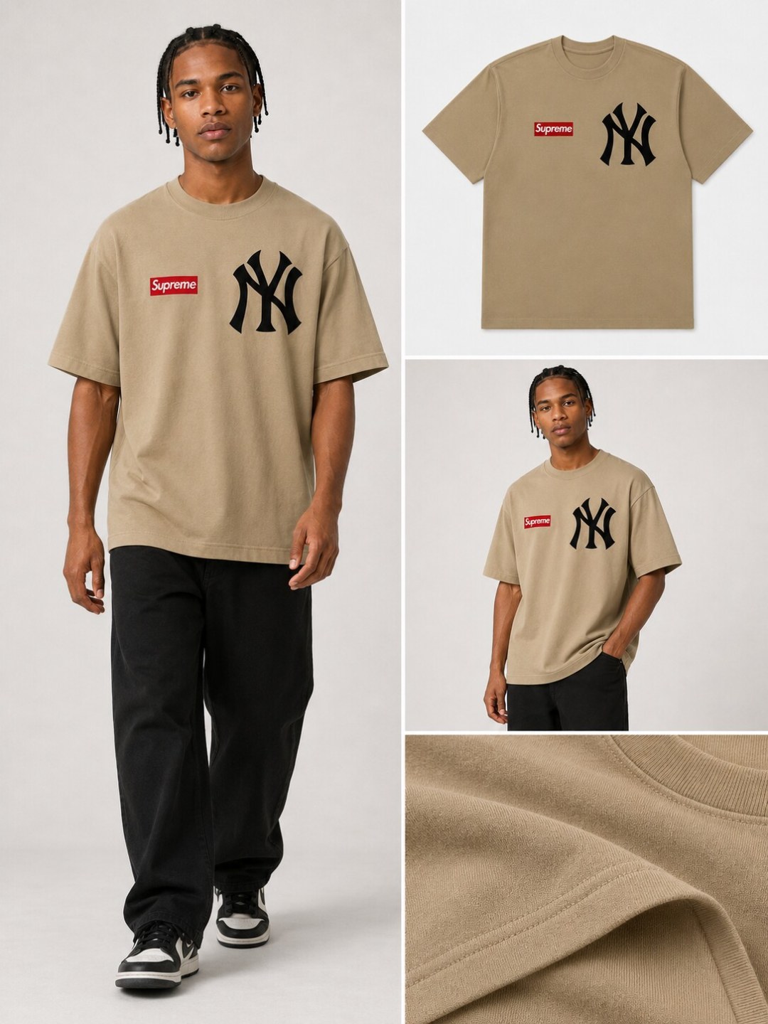 Camiseta New Era NY Street - Bege — foto 3