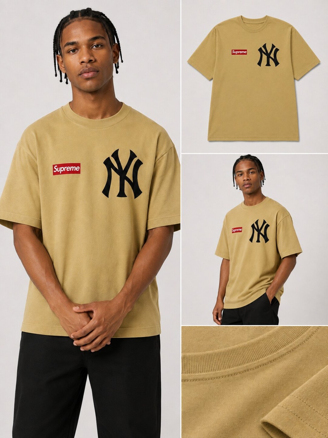 Camiseta New Era NY Street - Caqui — foto 3