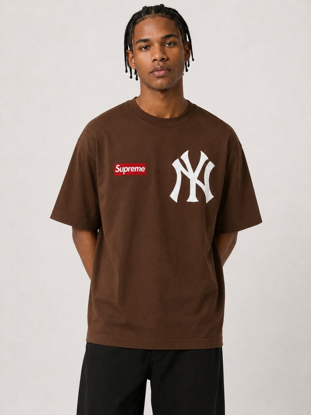 Camiseta New Era NY Street - Marrom — foto 2