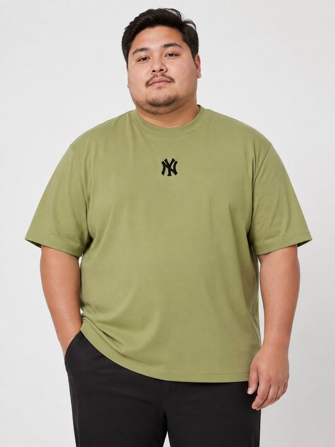 Camiseta New York Urban Plus Size - Oliva — foto 2