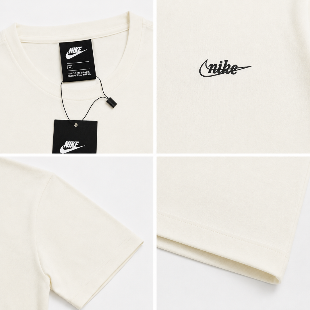 Camiseta Nike Essential Script Slim Fit — OFF  — foto 3