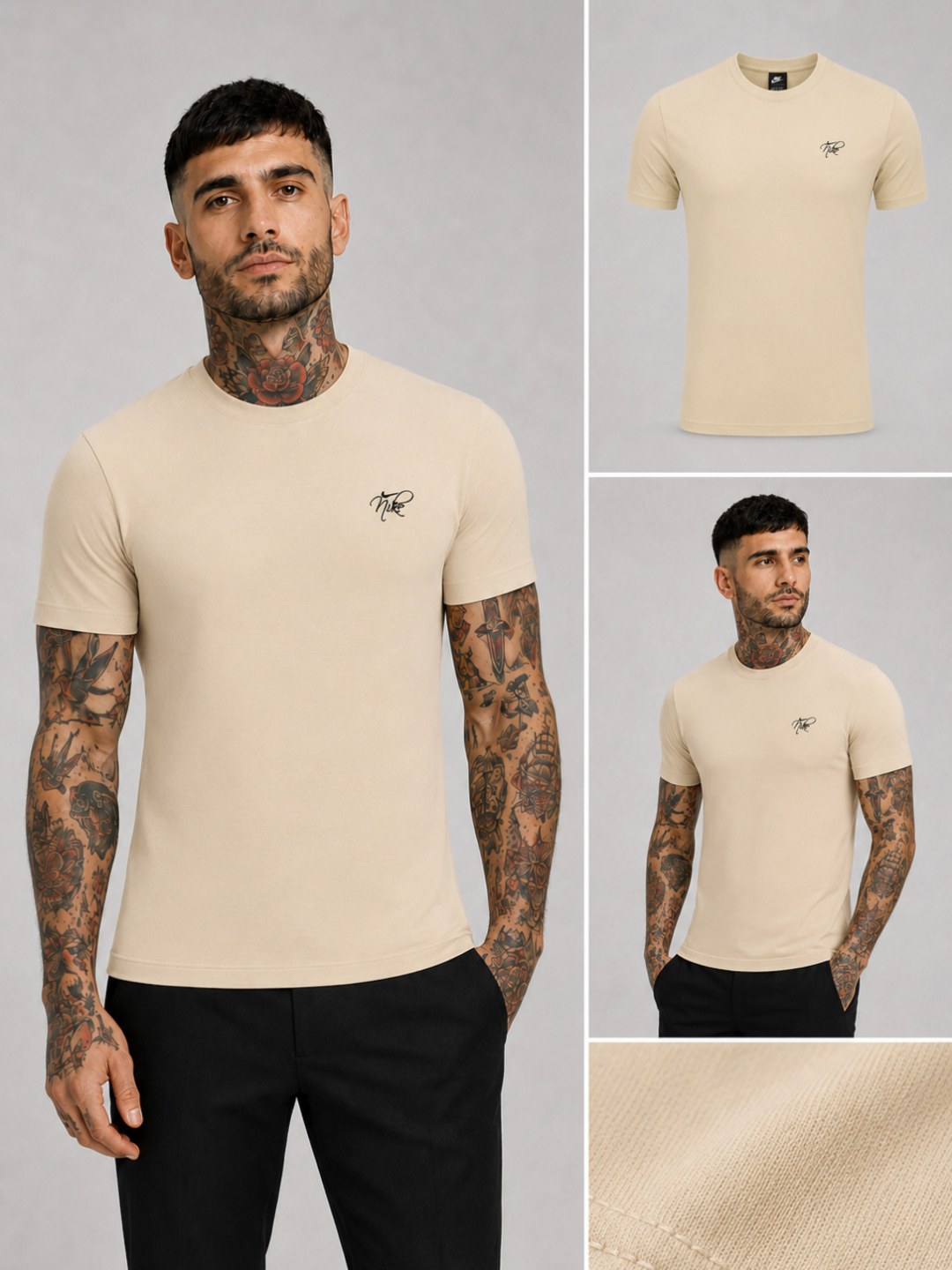 Camiseta Nike Lima Signature - Caqui Claro — foto 3