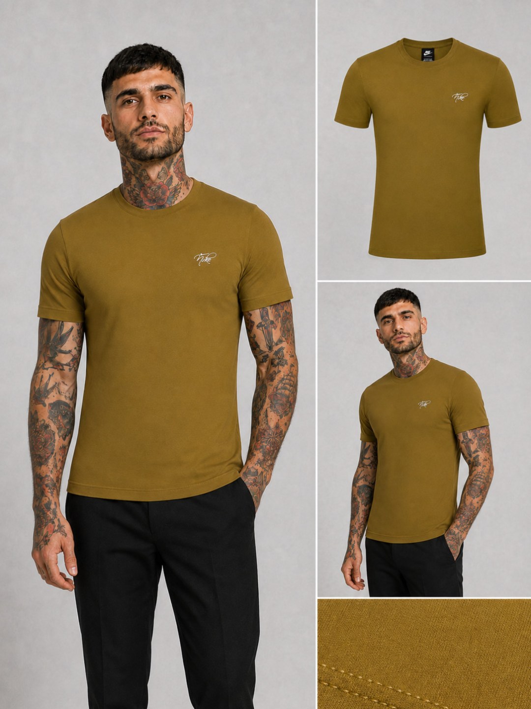 Camiseta Nike Lima Signature - Caqui Escuro  — foto 3