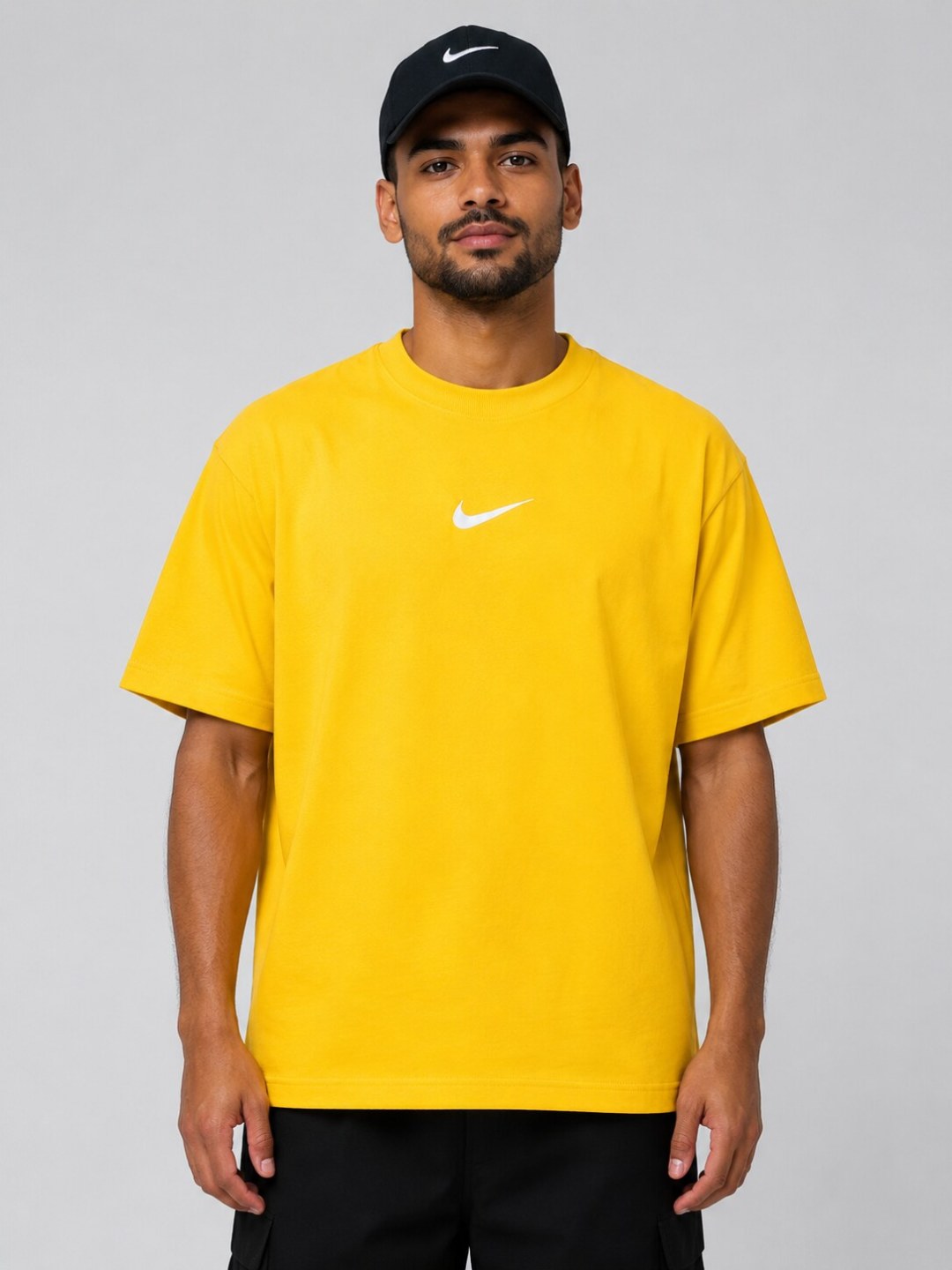 Camiseta Nike Vertical - Amarelo — foto 4