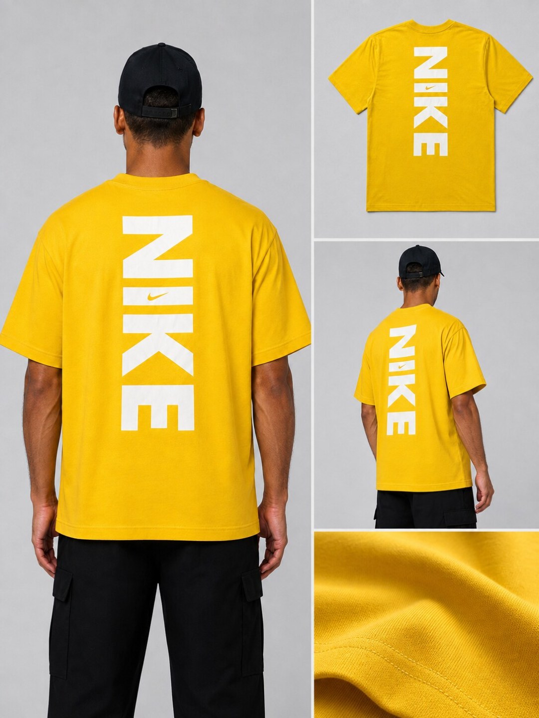 Camiseta Nike Vertical - Amarelo — foto 5