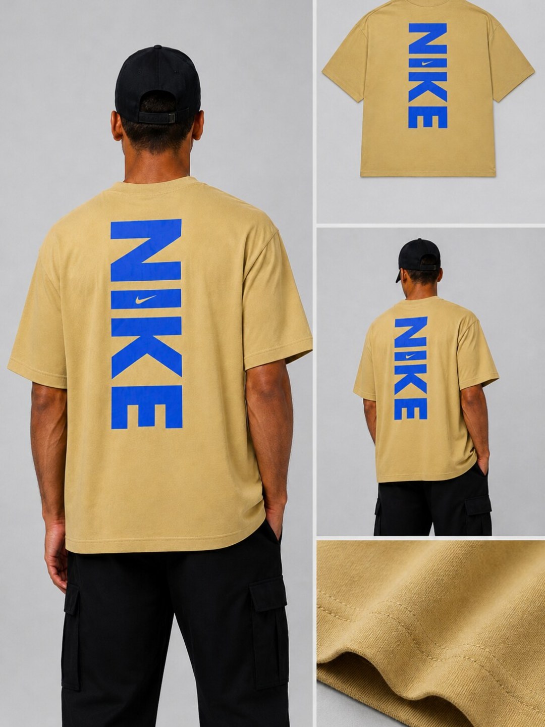 Camiseta Nike Vertical - Caqui — foto 5