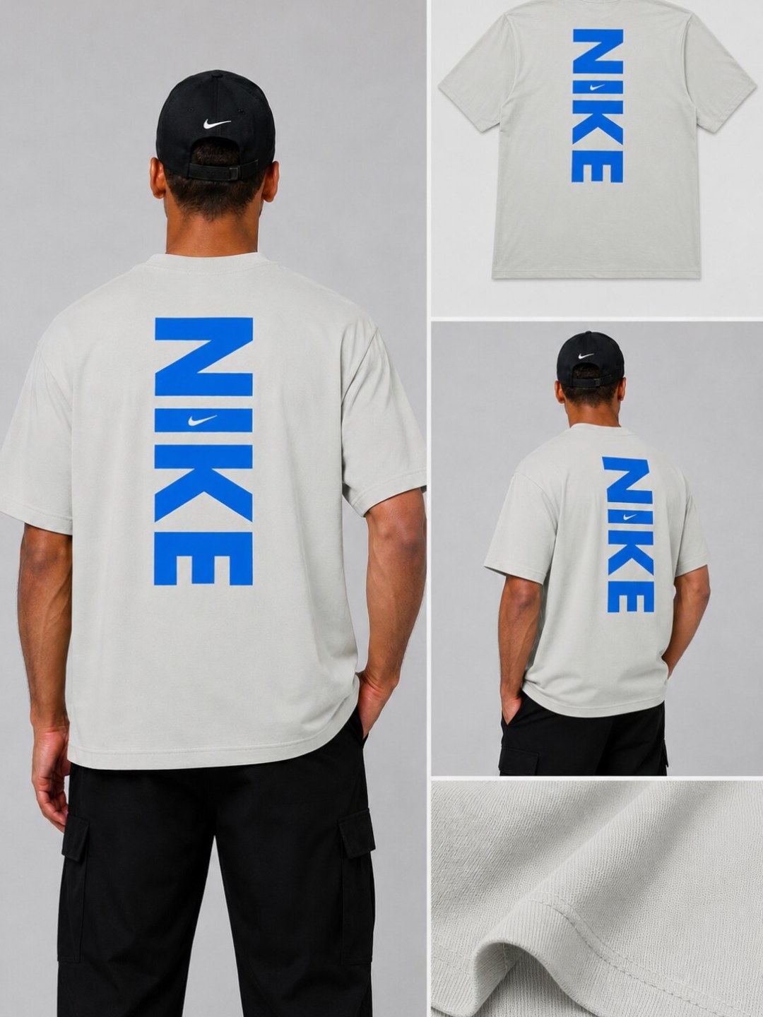 Camiseta Nike Vertical - Cinza — foto 5