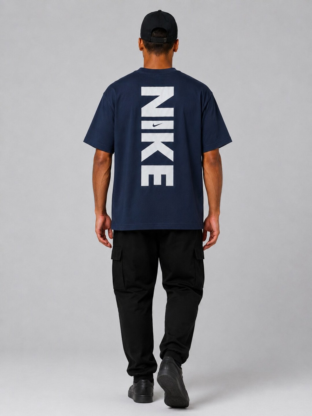 Camiseta Nike Vertical - Marinho — foto 2