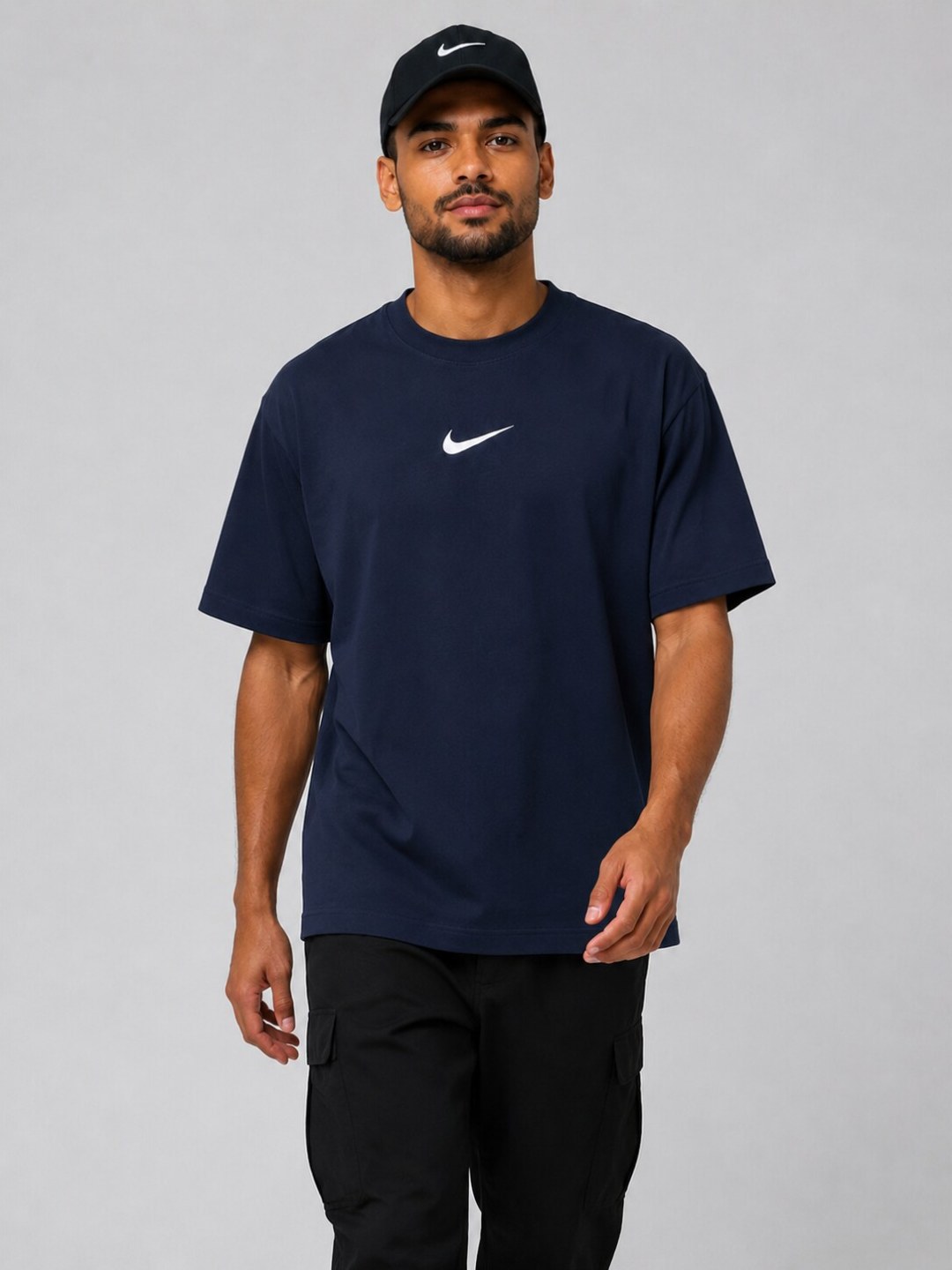 Camiseta Nike Vertical - Marinho — foto 4