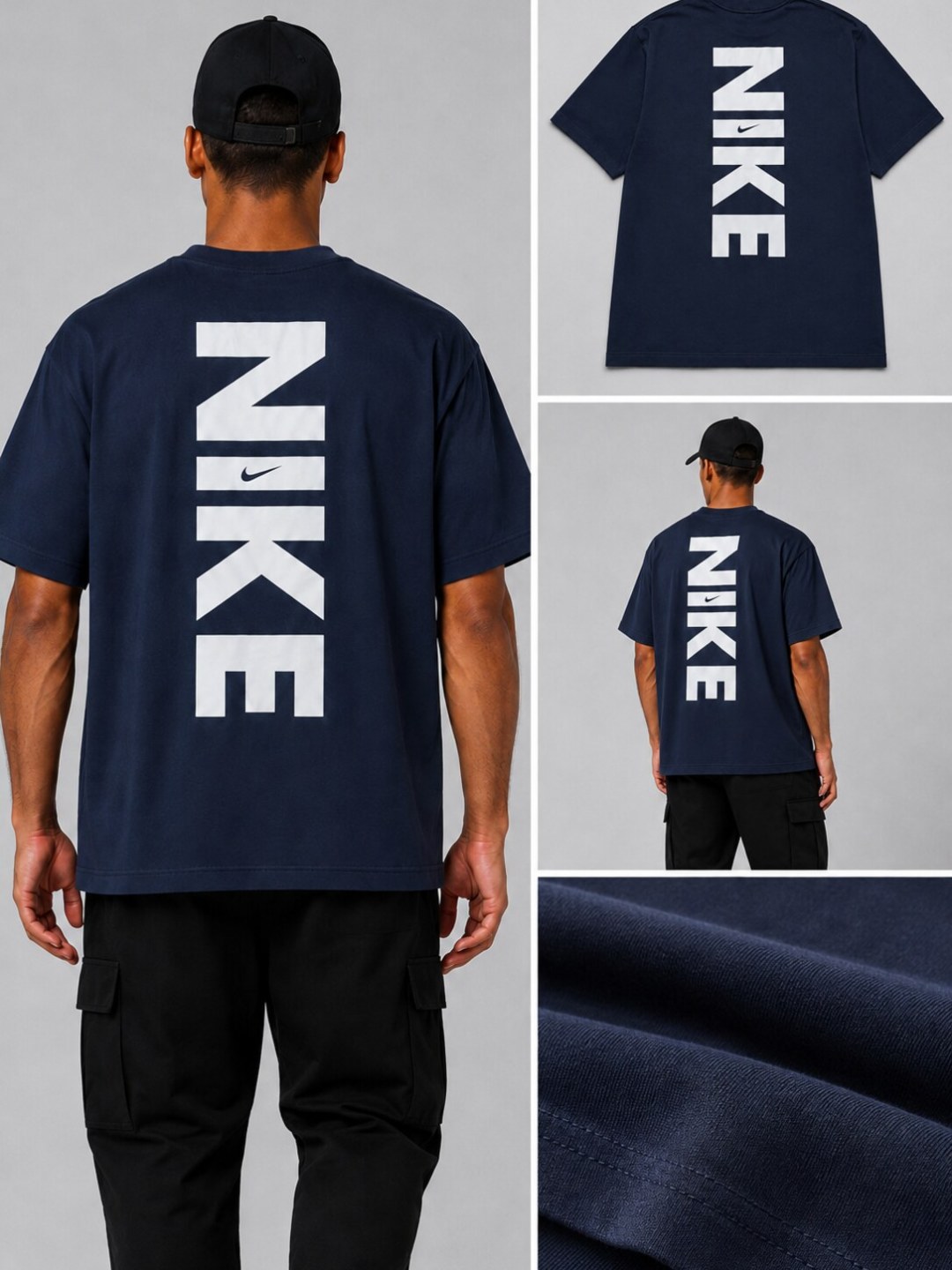 Camiseta Nike Vertical - Marinho — foto 5