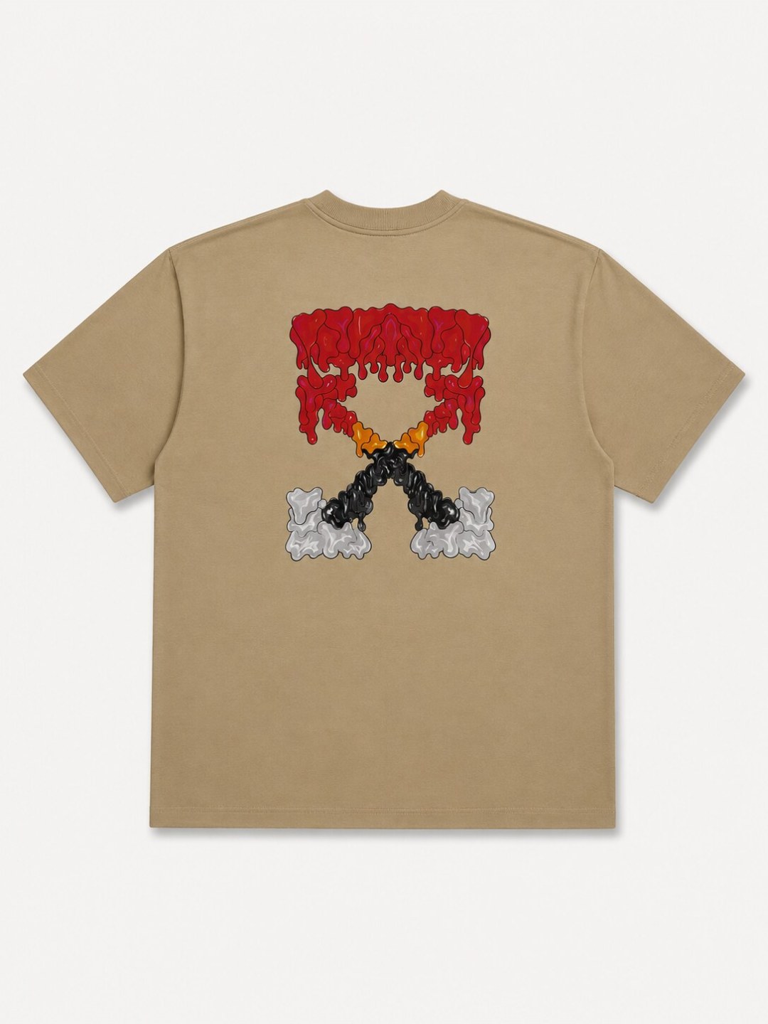 Camiseta Off-White Liquid Arrows - Bege