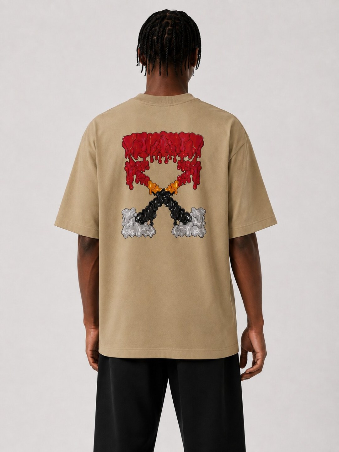 Camiseta Off-White Liquid Arrows - Bege — foto 2