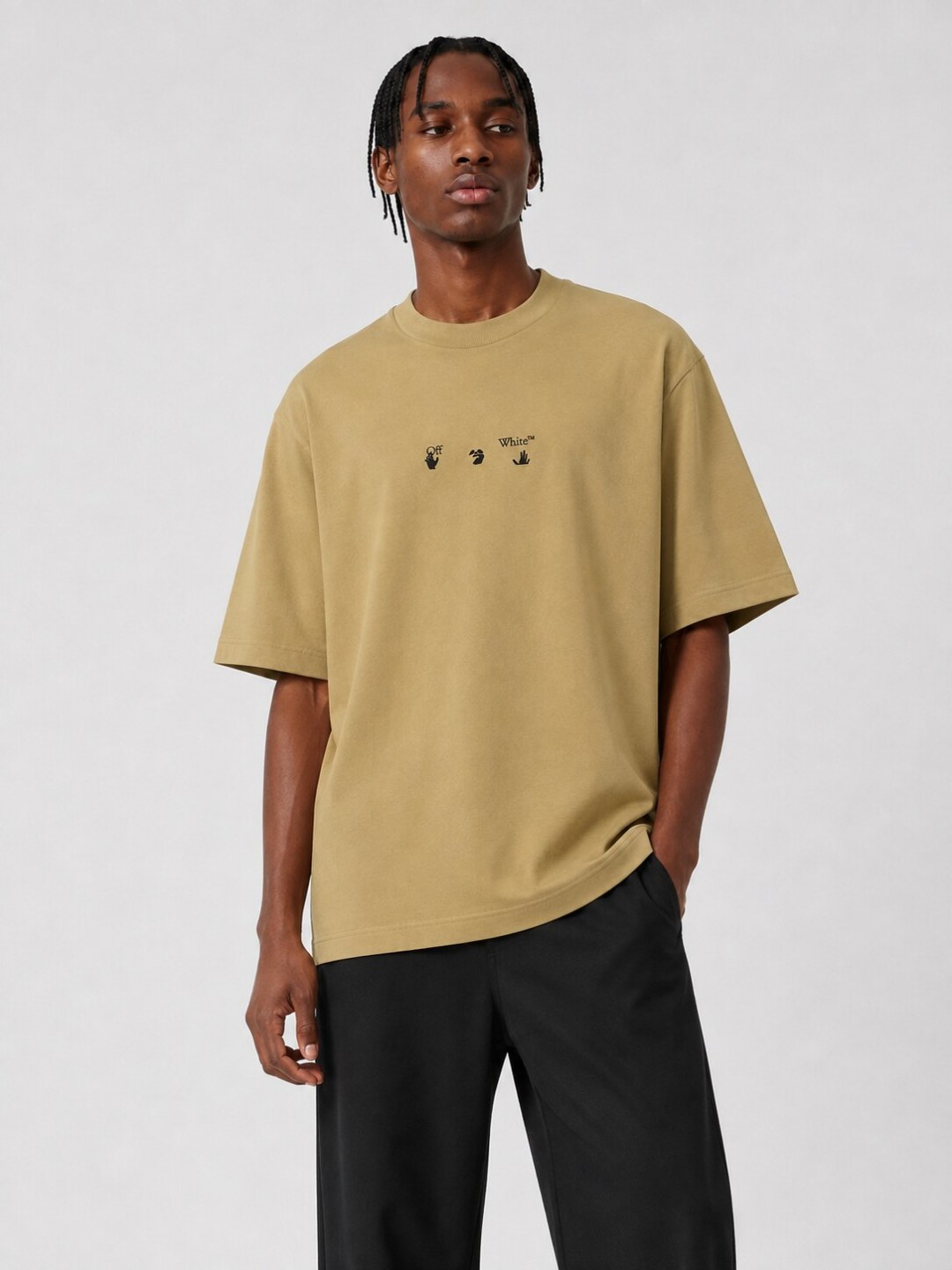 Camiseta Off-White Liquid Arrows - Caramelo — foto 4
