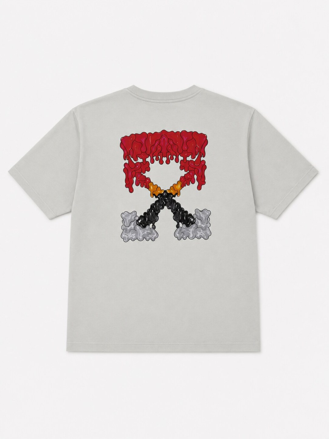 Camiseta Off-White Liquid Arrows - Cinza