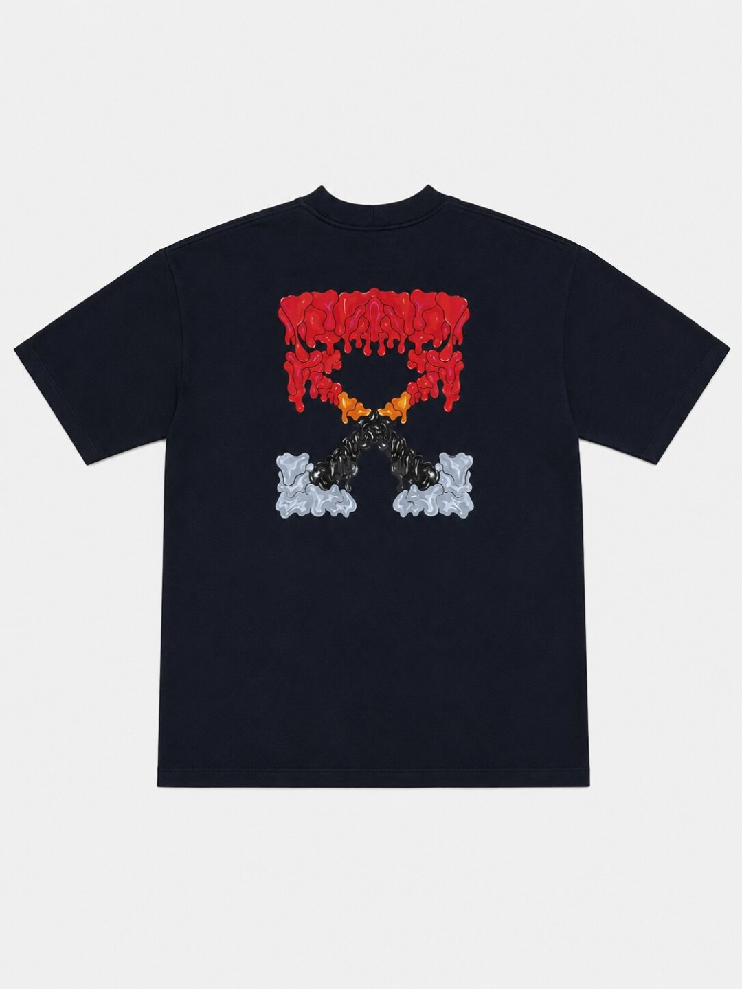 Camiseta Off-White Liquid Arrows - Marinho