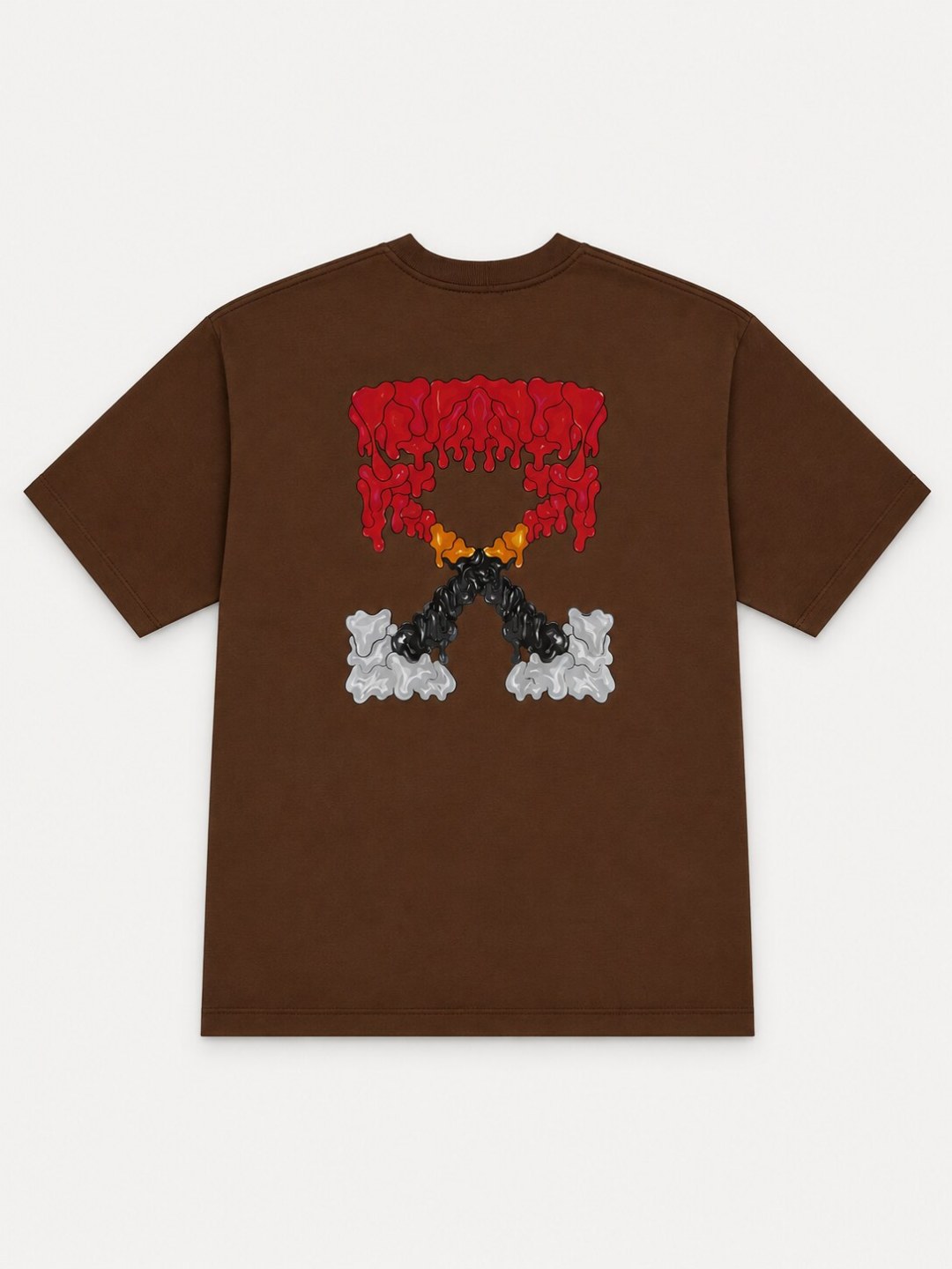 Camiseta Off-White Liquid Arrows - Marrom 