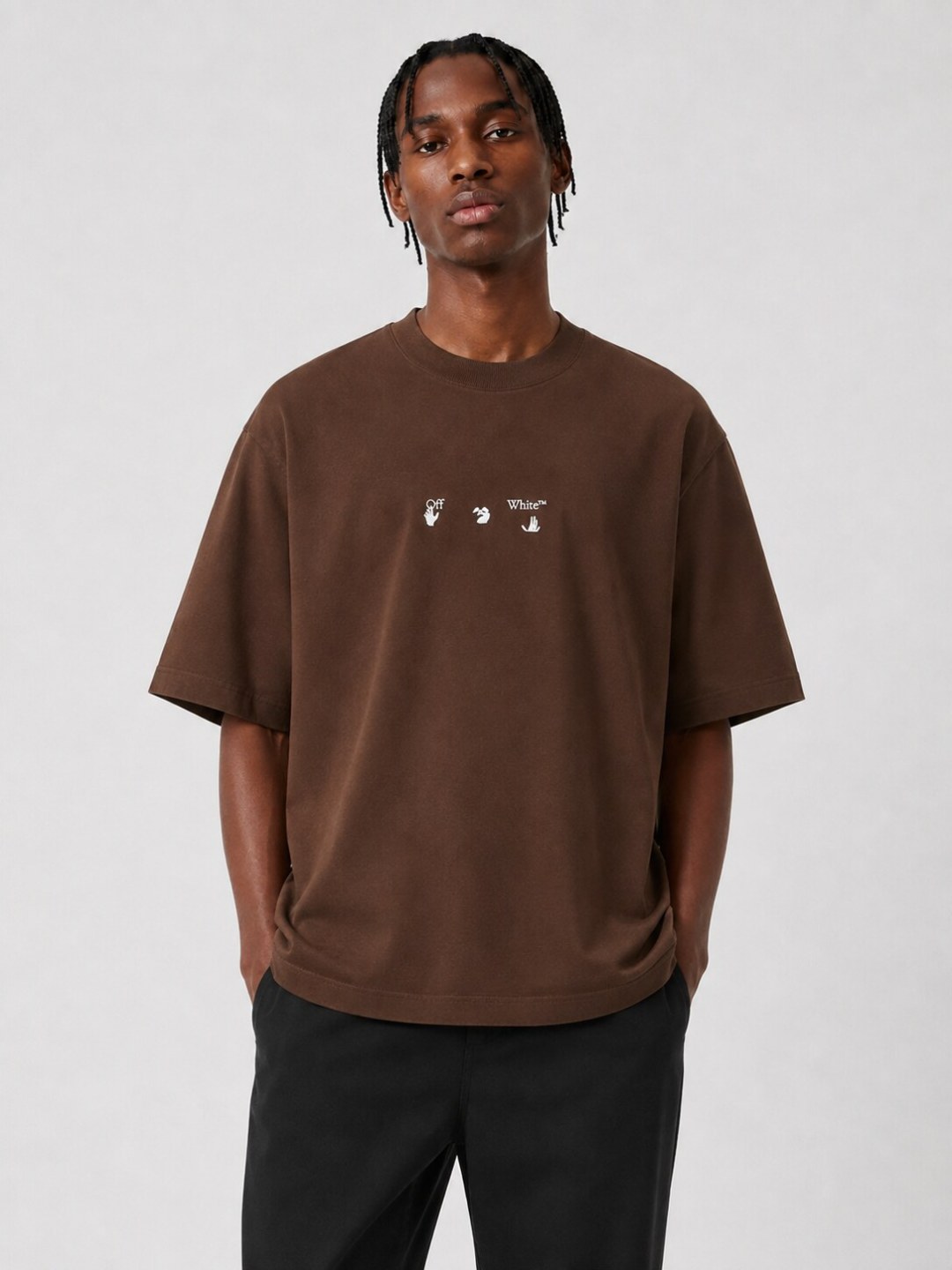 Camiseta Off-White Liquid Arrows - Marrom  — foto 4