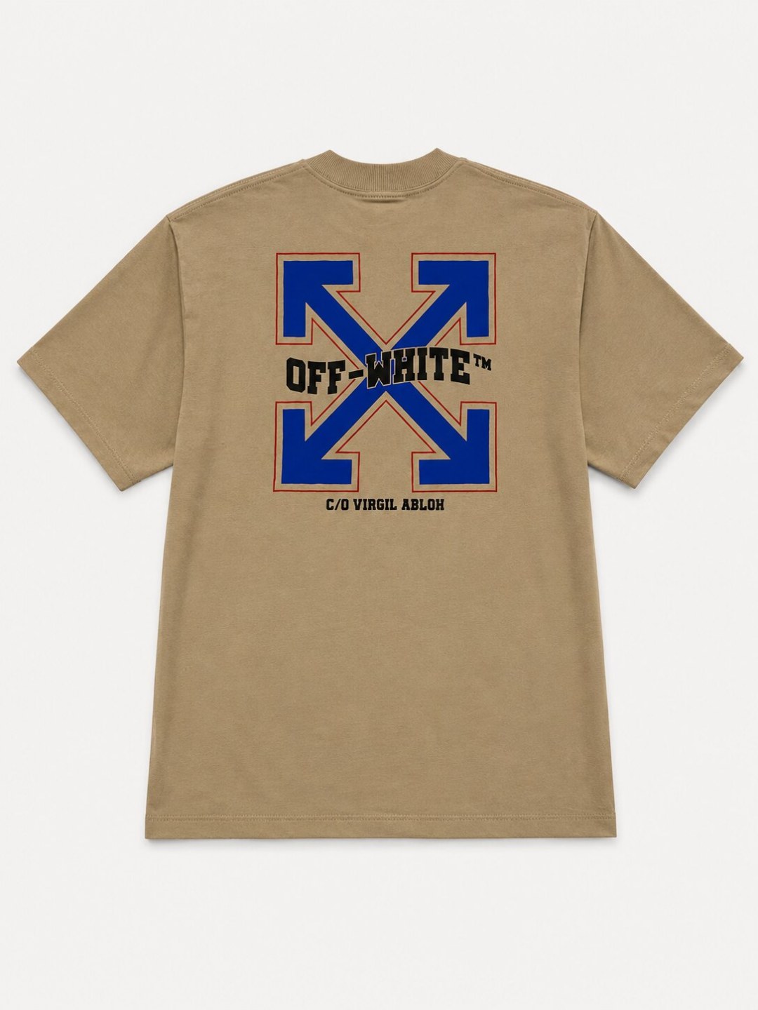 Camiseta Off-White Varsity Arrows - Bege
