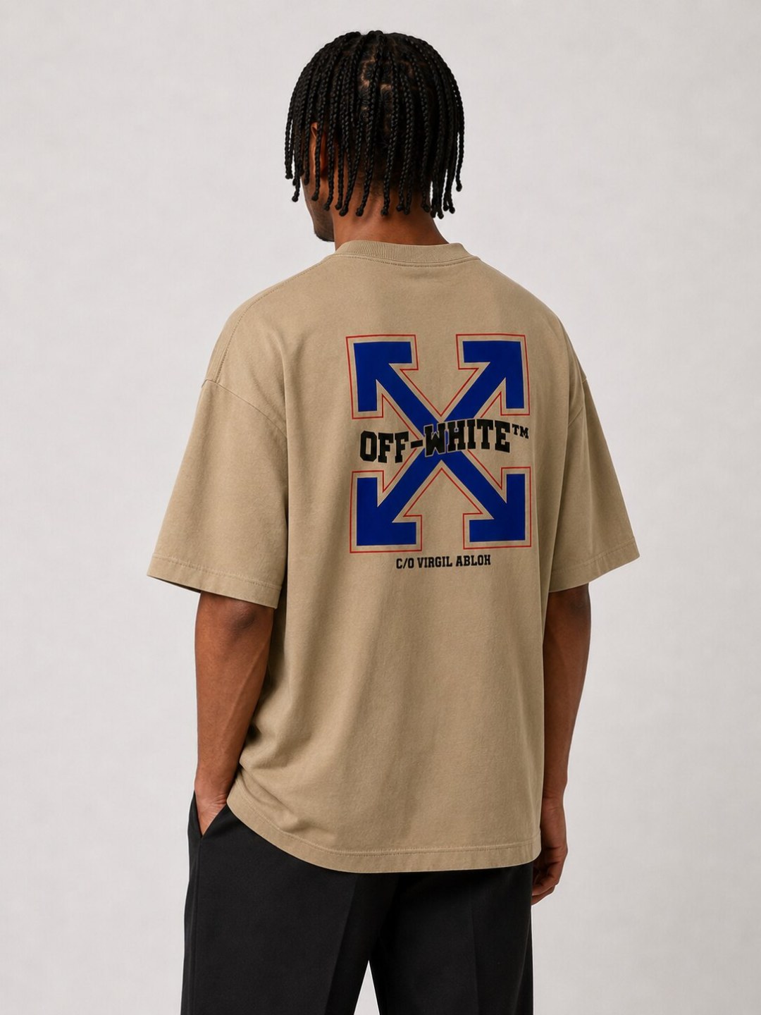 Camiseta Off-White Varsity Arrows - Bege — foto 2