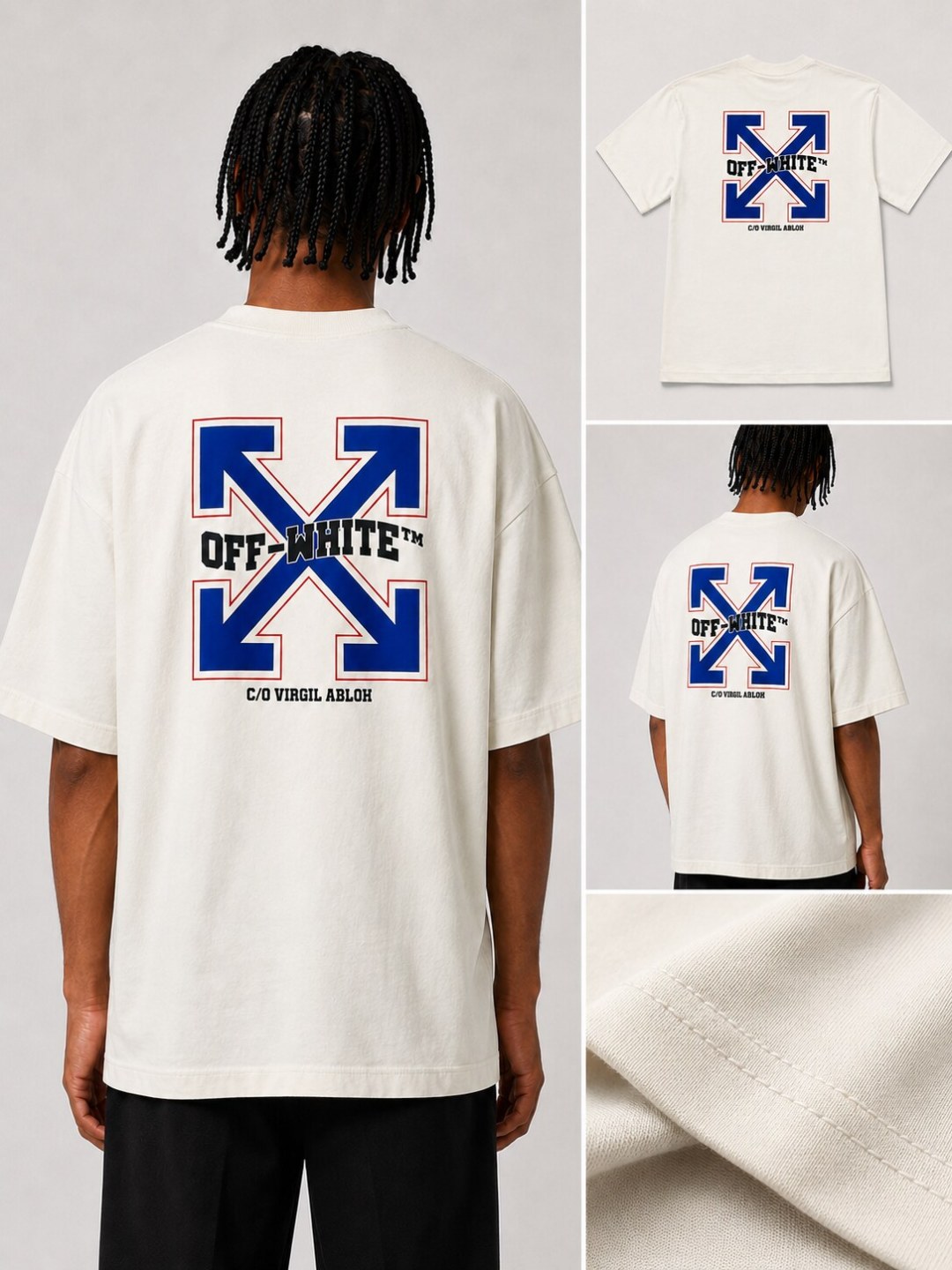 Camiseta Off-White Varsity Arrows - Off White  — foto 5