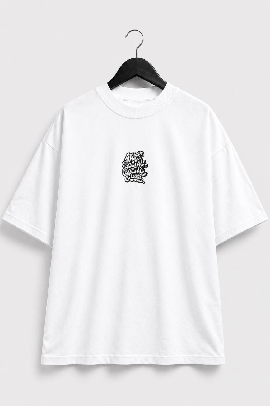 Camiseta oversized anti social clb branca  — foto 3