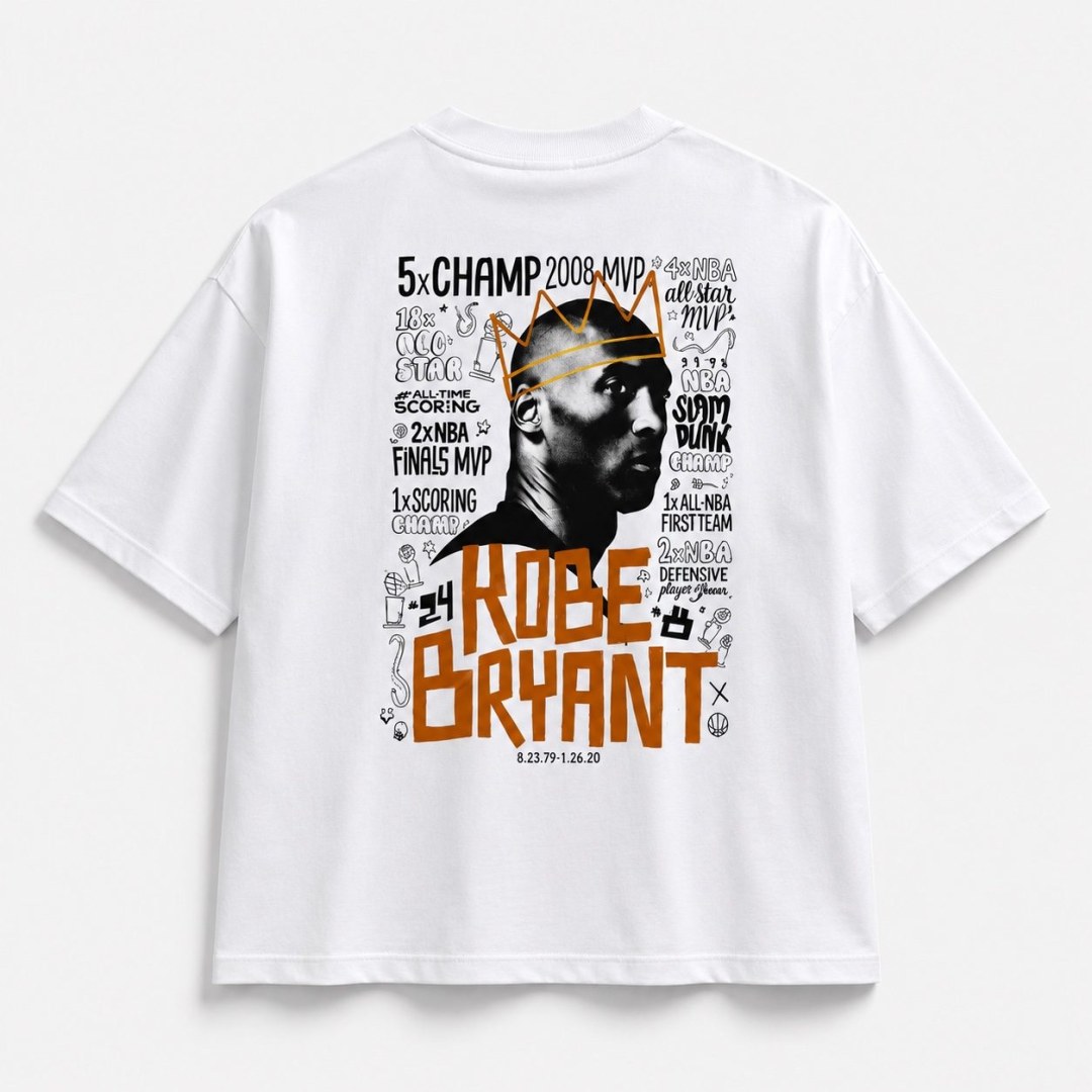 Camiseta Oversized Black Mamba Legacy branca