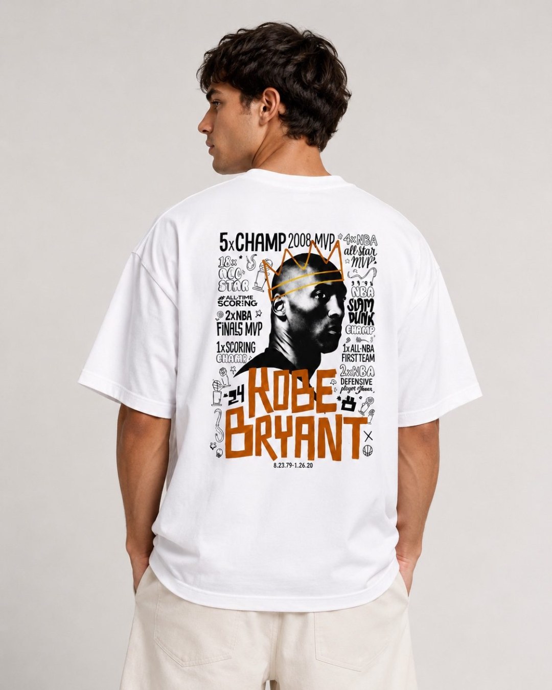 Camiseta Oversized Black Mamba Legacy branca — foto 2