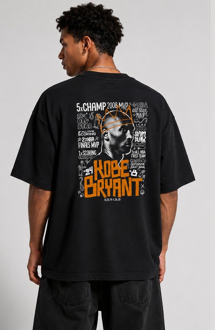 Camiseta Oversized  Black Mamba Legacy preta  — foto 2