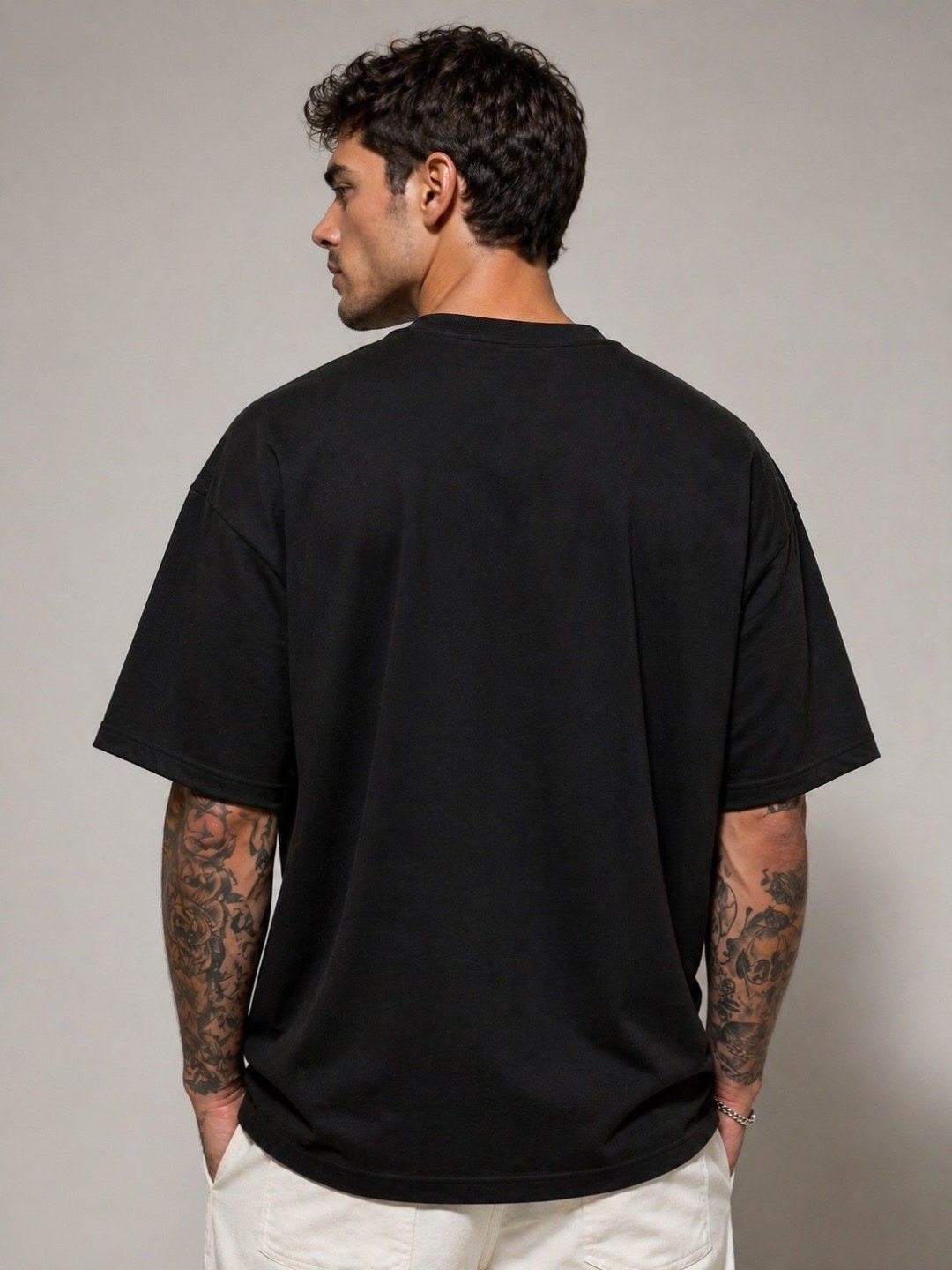Camiseta oversized Corteiz bomb preta  — foto 3