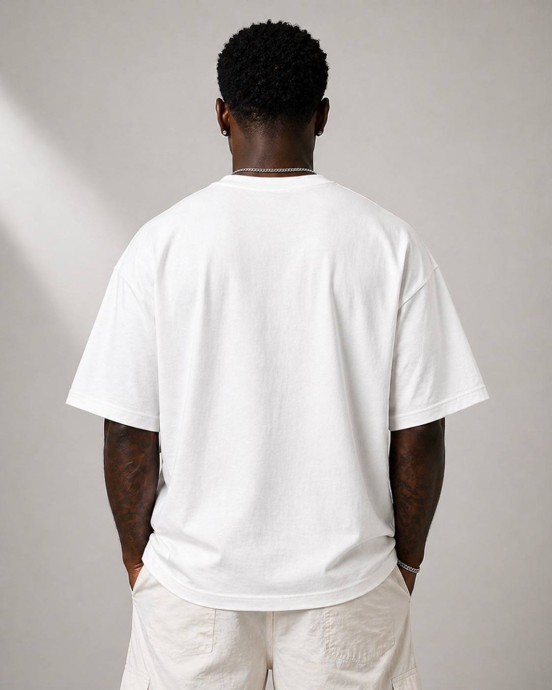 Camiseta oversized Corteiz chain branca  — foto 3