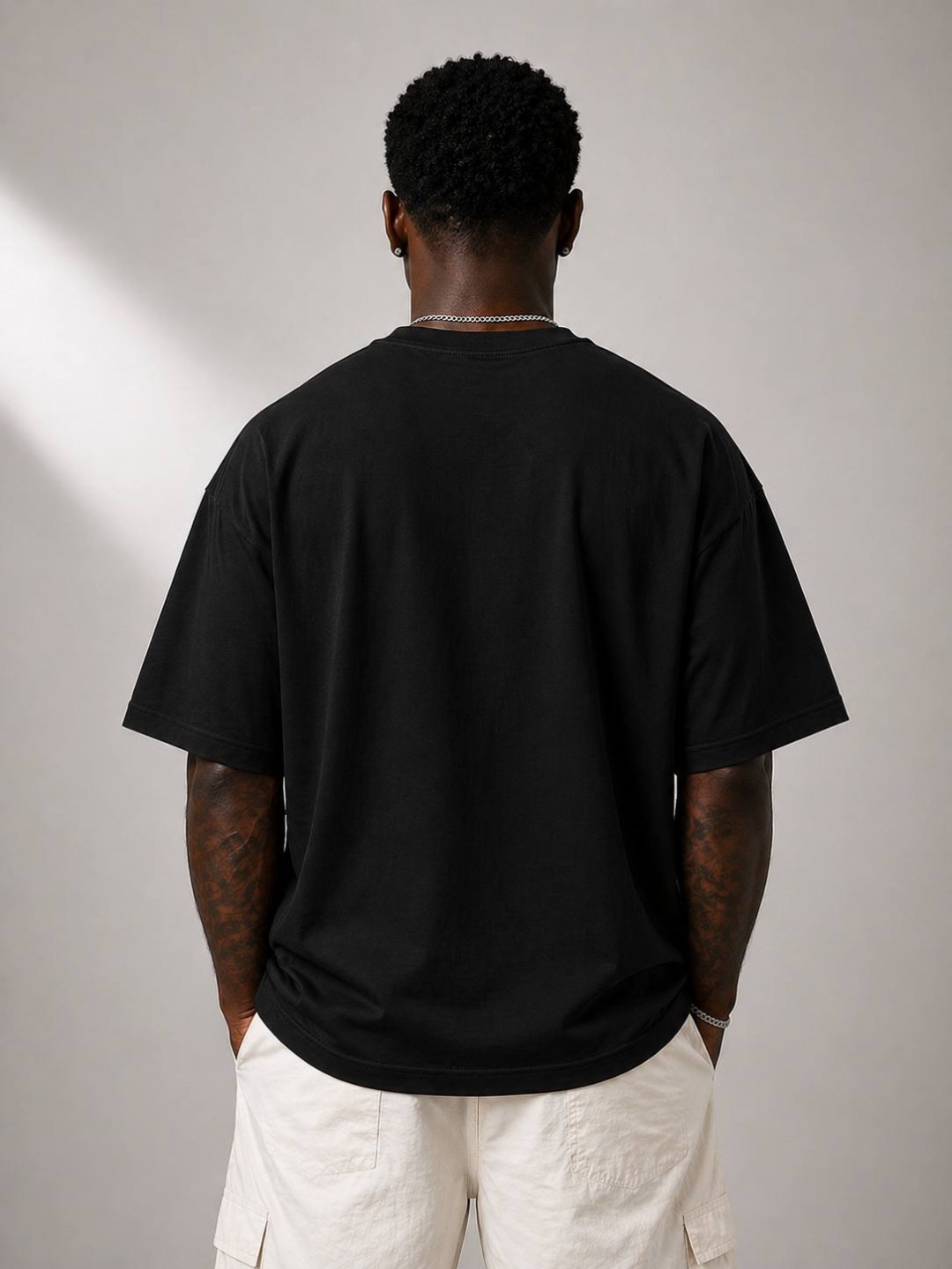 Camiseta oversized Corteiz chain preta  — foto 3