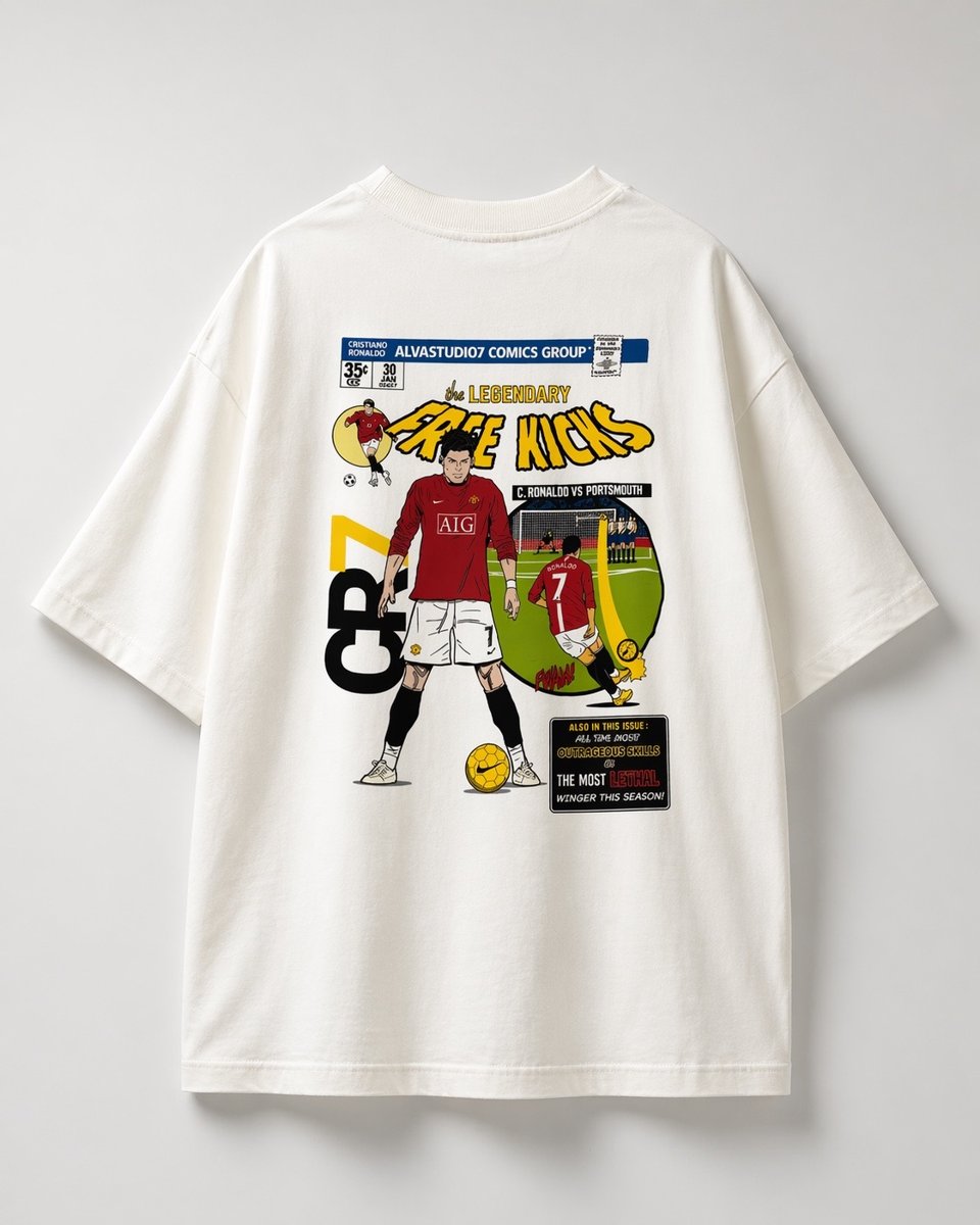 Camiseta oversized CR7 Off white 