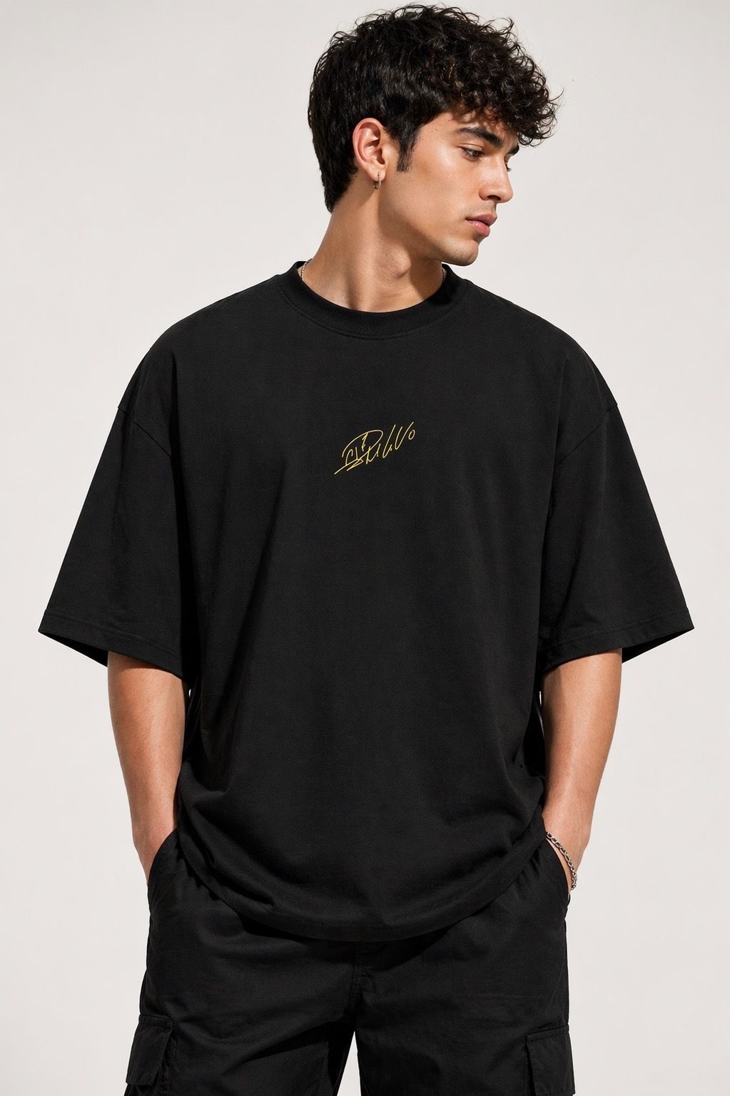 Camiseta oversized CR7 preta  — foto 4